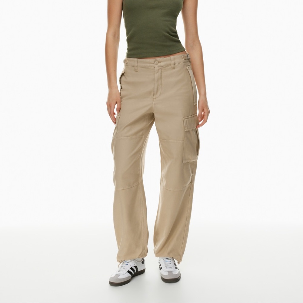 TNA Aritzia Women's Tan Cargo Pants